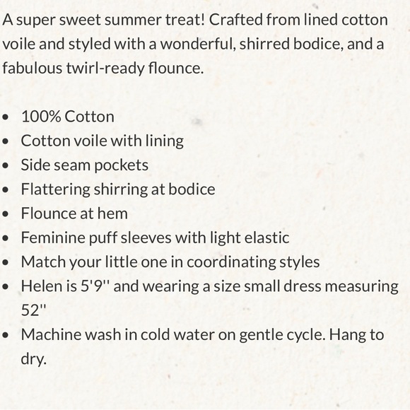 April Cornell: “Melanie Garden Dress” - Picture 12 of 12